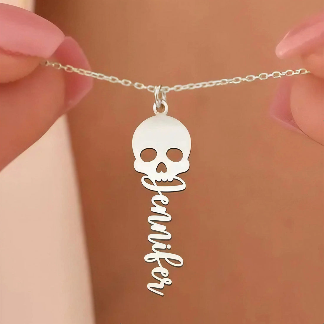 Skull Name Necklace