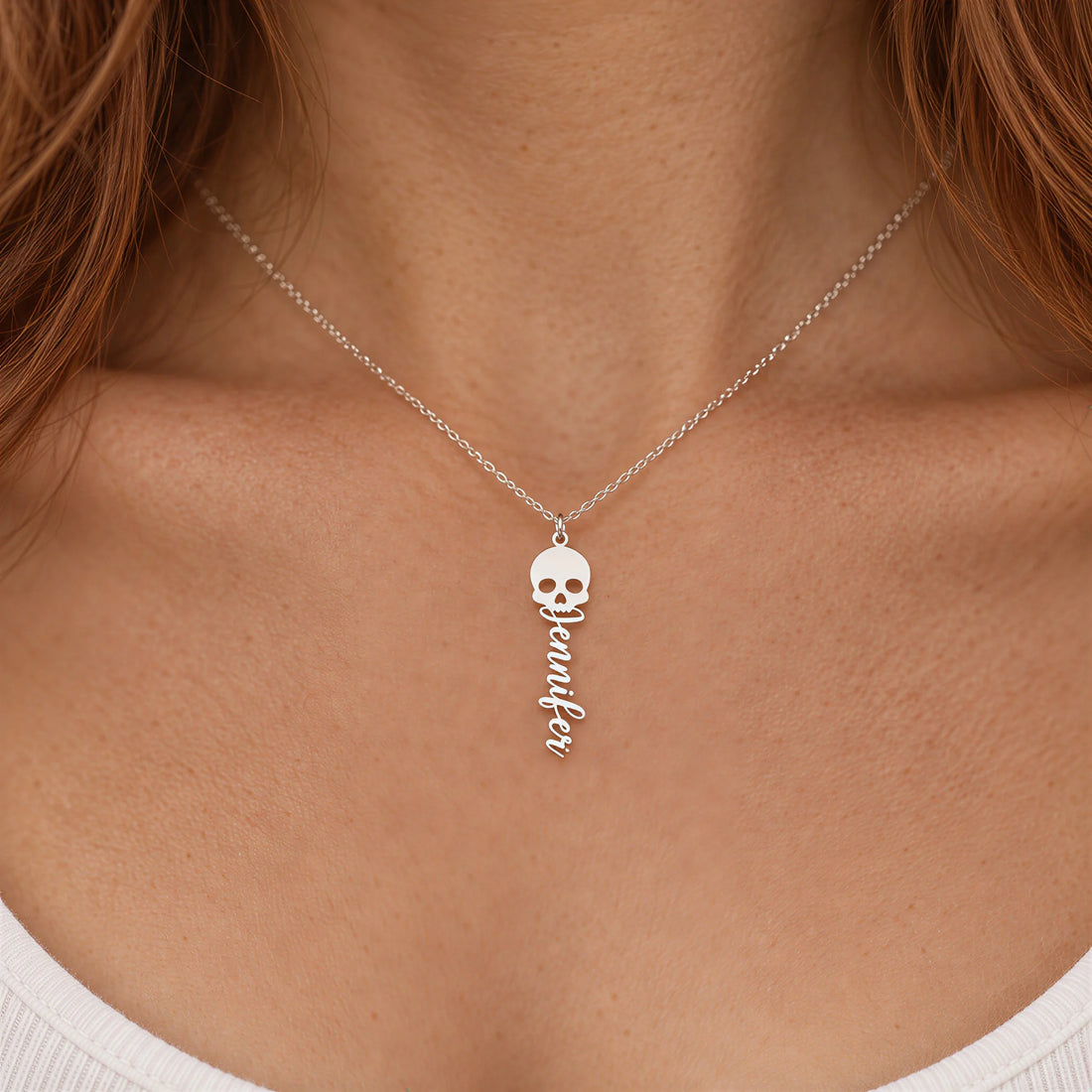 Skull Name Necklace