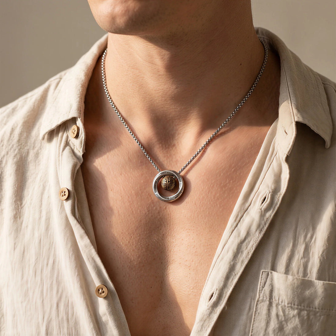 Spinning Orb Necklace