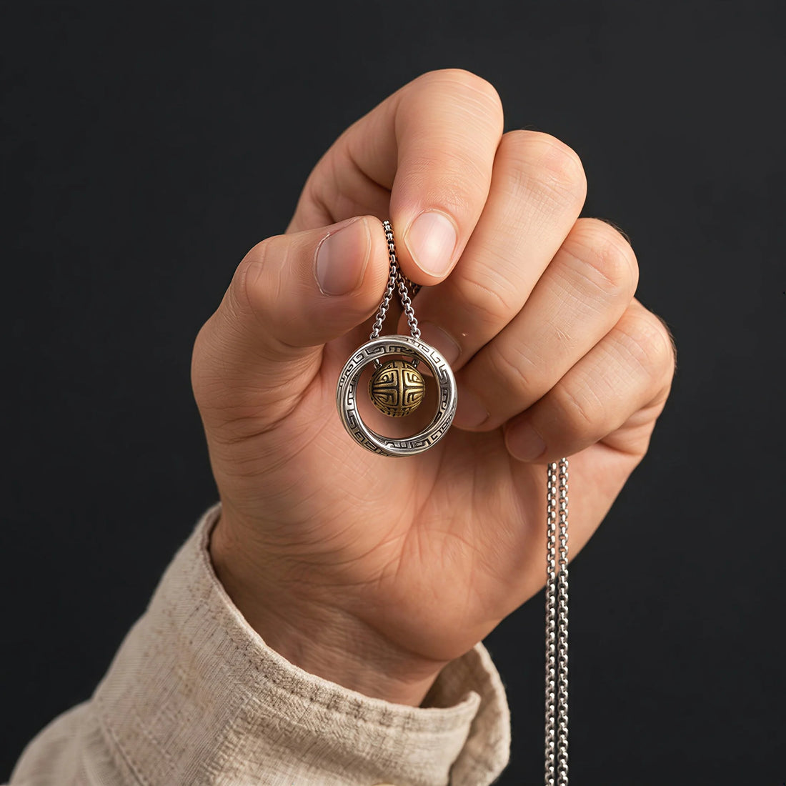 Spinning Orb Necklace