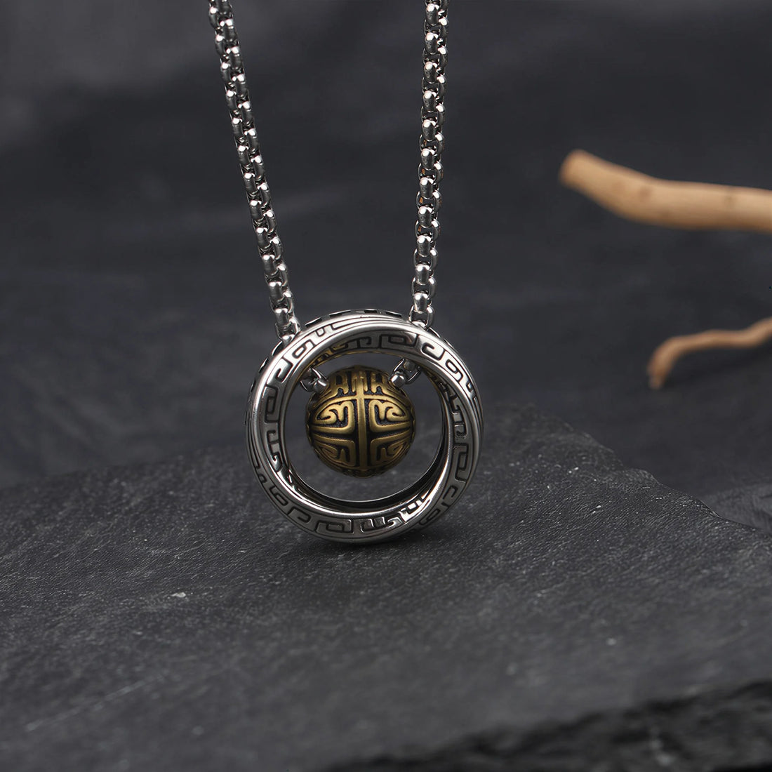 Spinning Orb Necklace