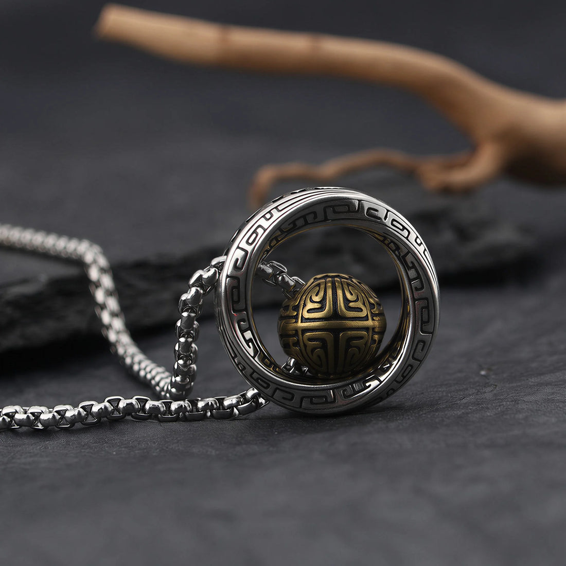 Spinning Orb Necklace