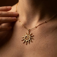 Spiral Sun Necklace