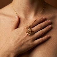 Spiral Sun Necklace