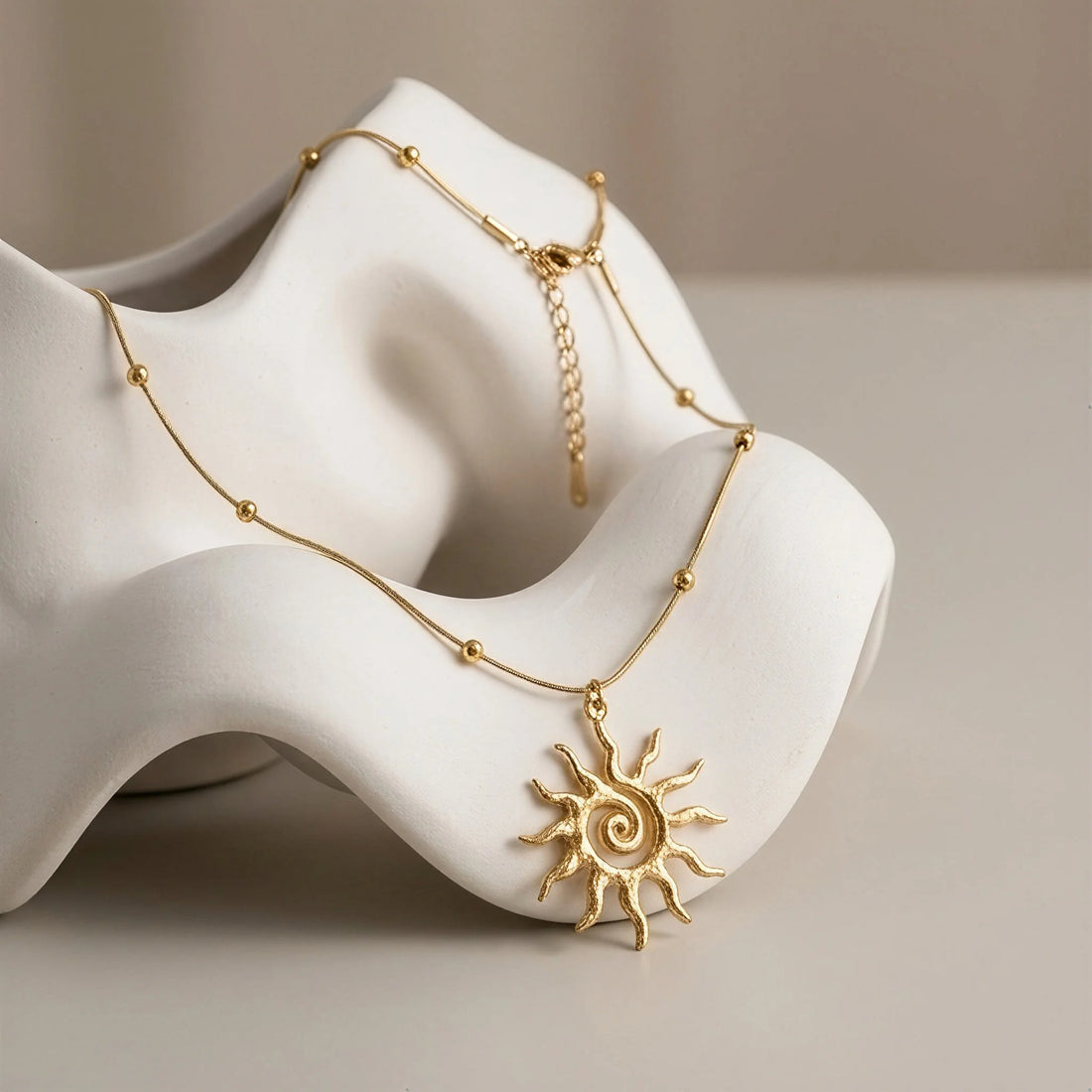Spiral Sun Necklace