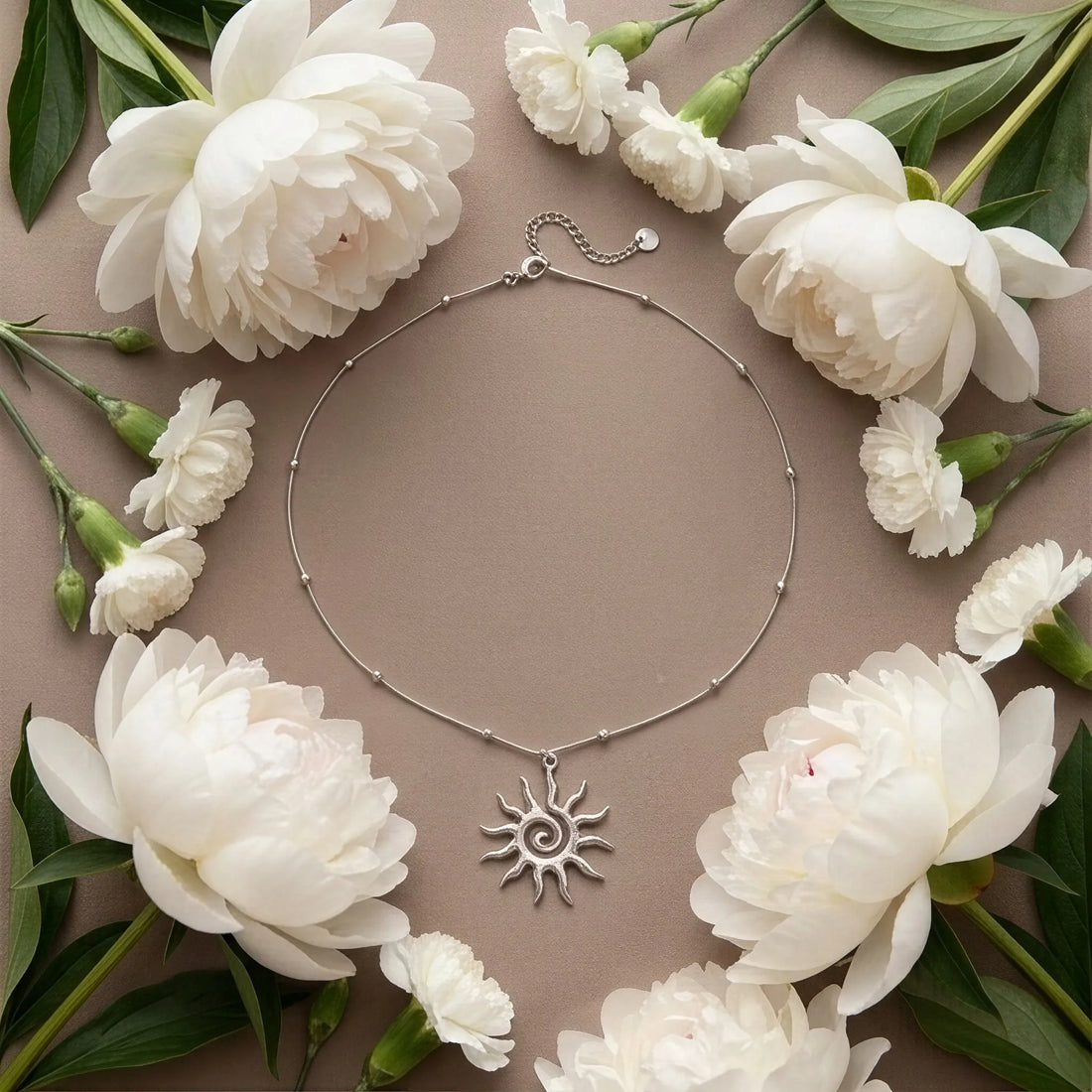 Spiral Sun Necklace
