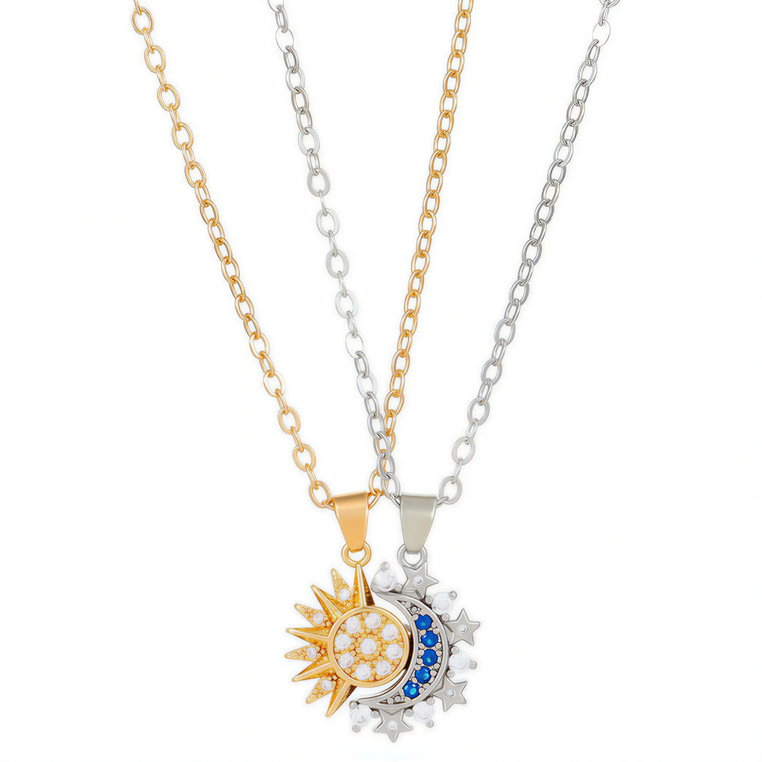 Sun and Moon Couple Necklaces