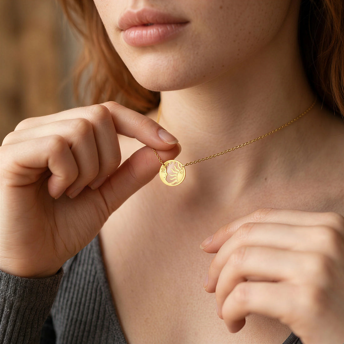 Sun and Moon Necklace