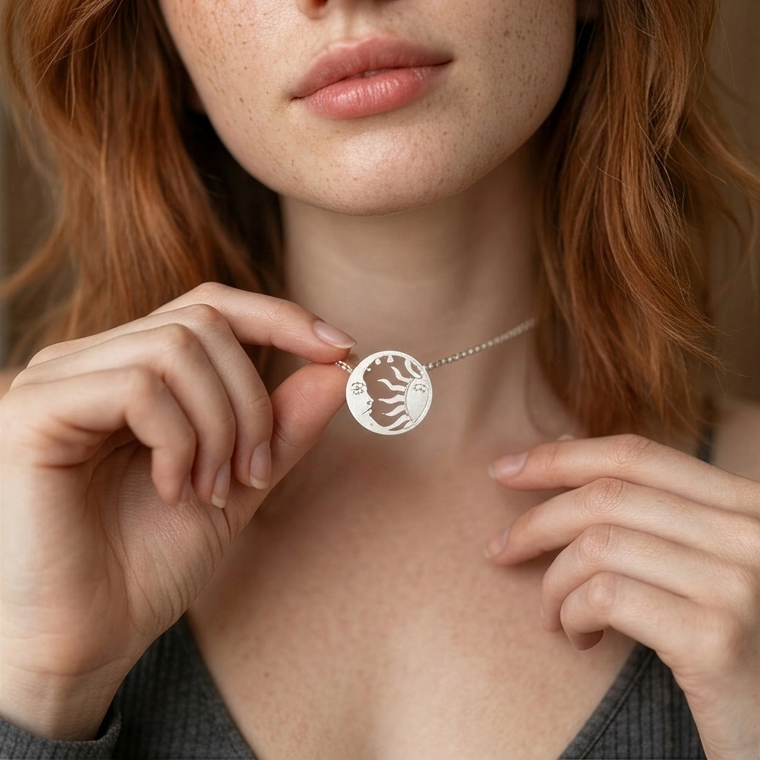 Sun and Moon Necklace