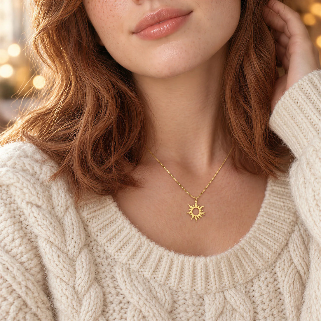 Sun Pendant Necklace