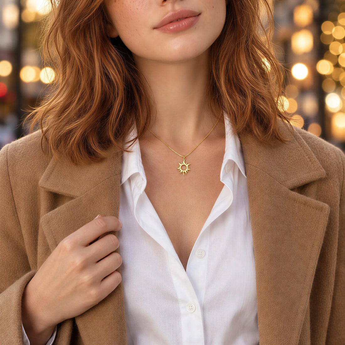 Sun Pendant Necklace