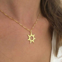 Sun Pendant Necklace