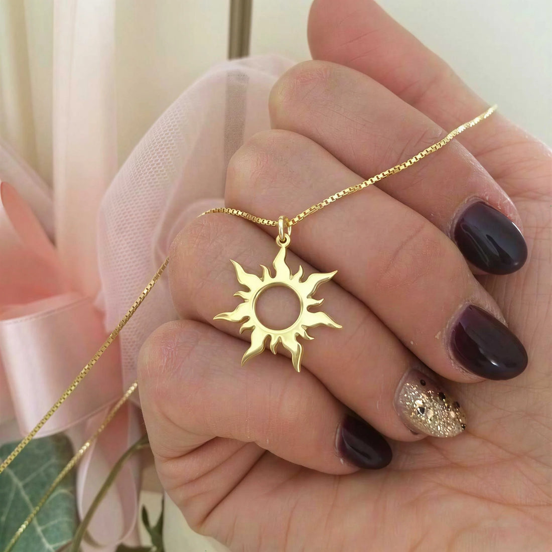 Sun Pendant Necklace