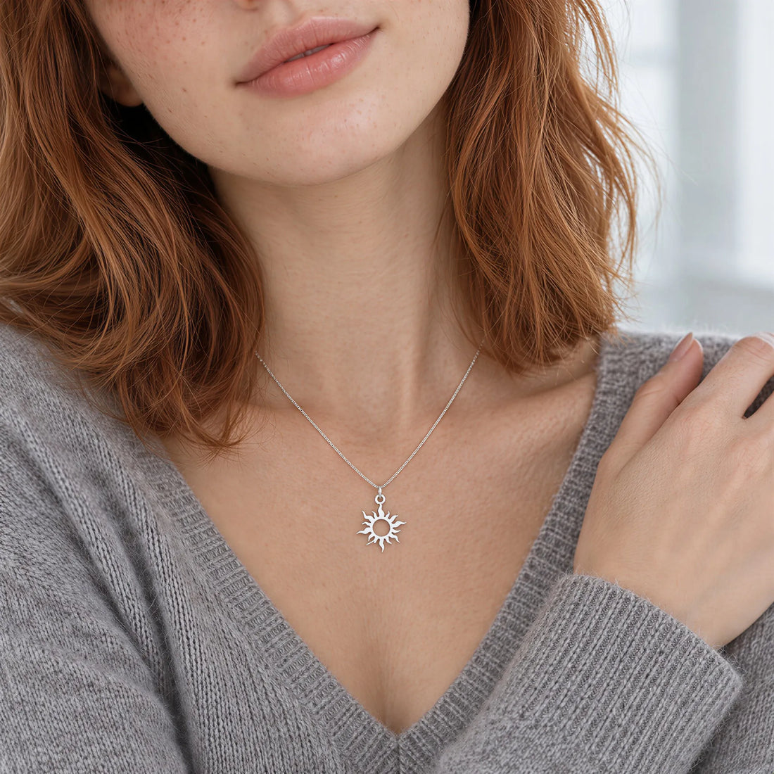 Sun Pendant Necklace