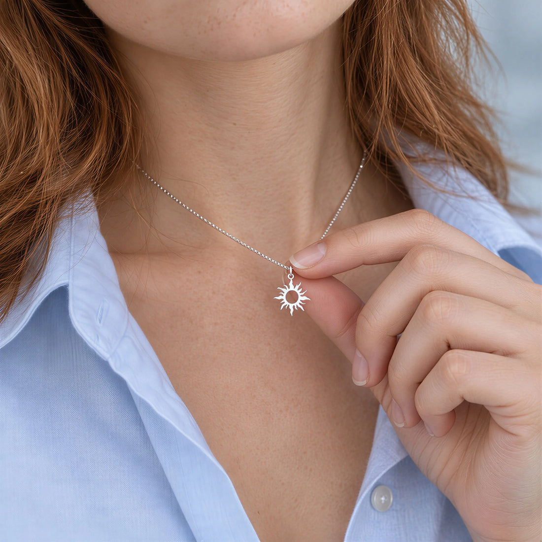 Sun Pendant Necklace