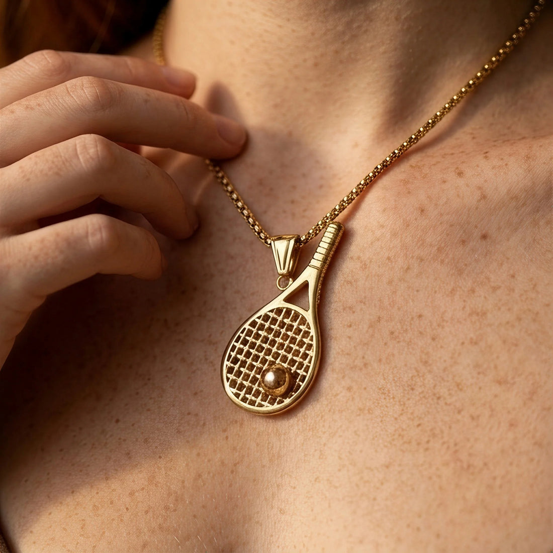 Tennis Racket Necklace