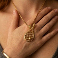 Tennis Racket Necklace