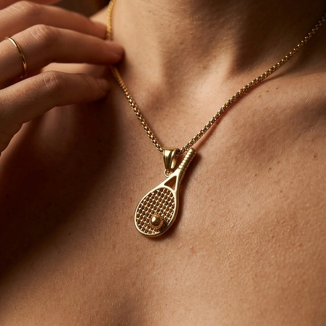 Tennis Racket Necklace