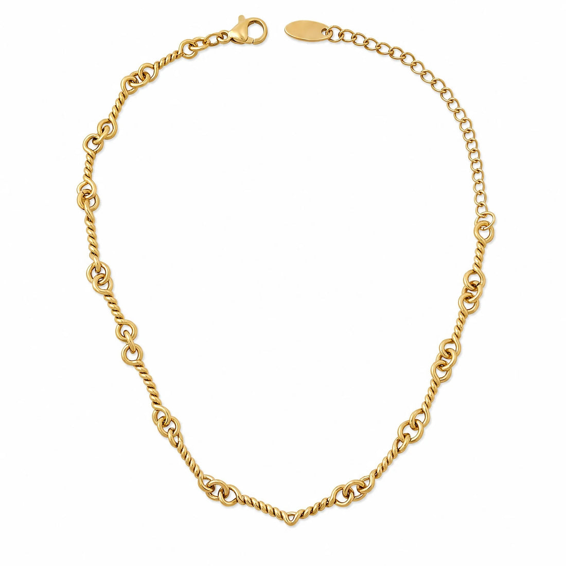 Twisted Knot Chain Necklace