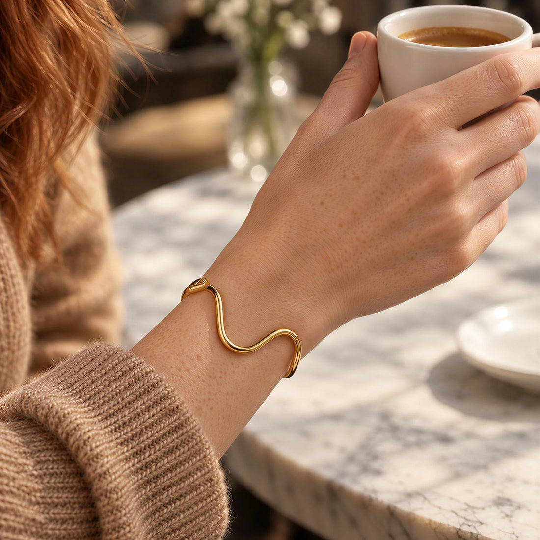 Wave Cuff Bracelet